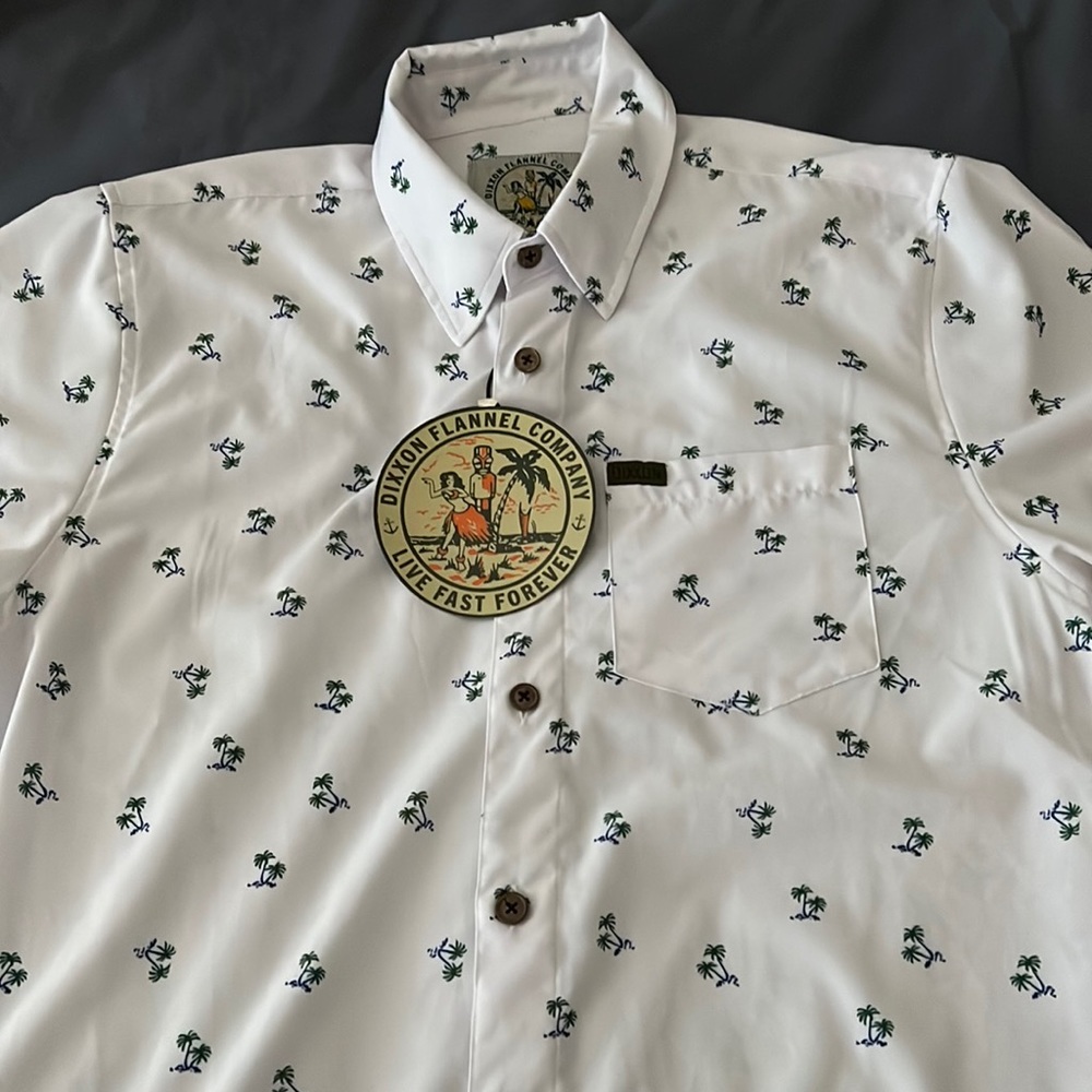 Mens Medium Dixxon Short Sleeve Party Shirt - The Breezy